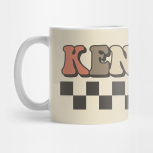 Kenny G Checkered Retro Groovy Style Mug